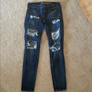 American eagle ripped jegging